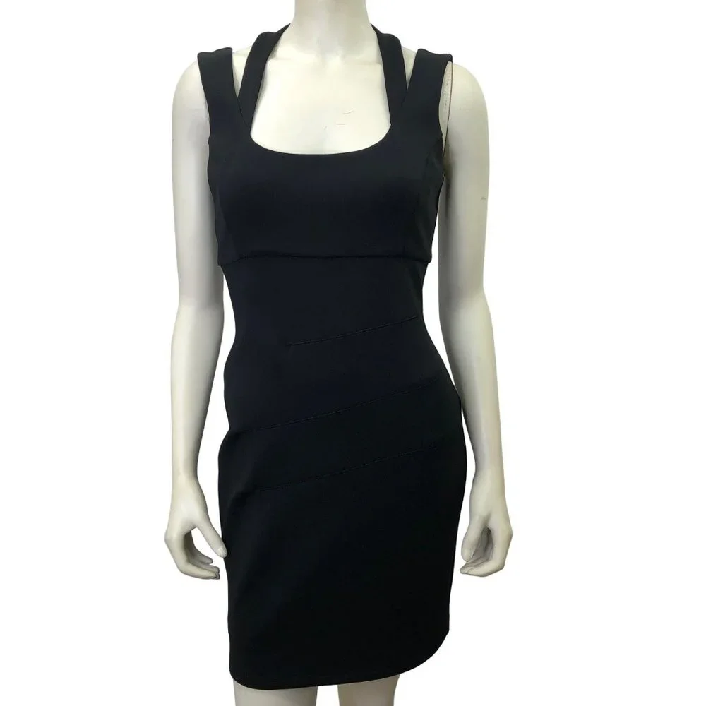 GUESS BLACK‎ SCUBA SHEATH MINI DRESS SIZE 6